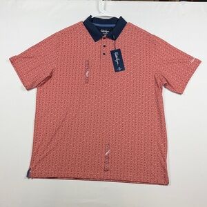 Walter Hagen Red and Navy Polo Shirt